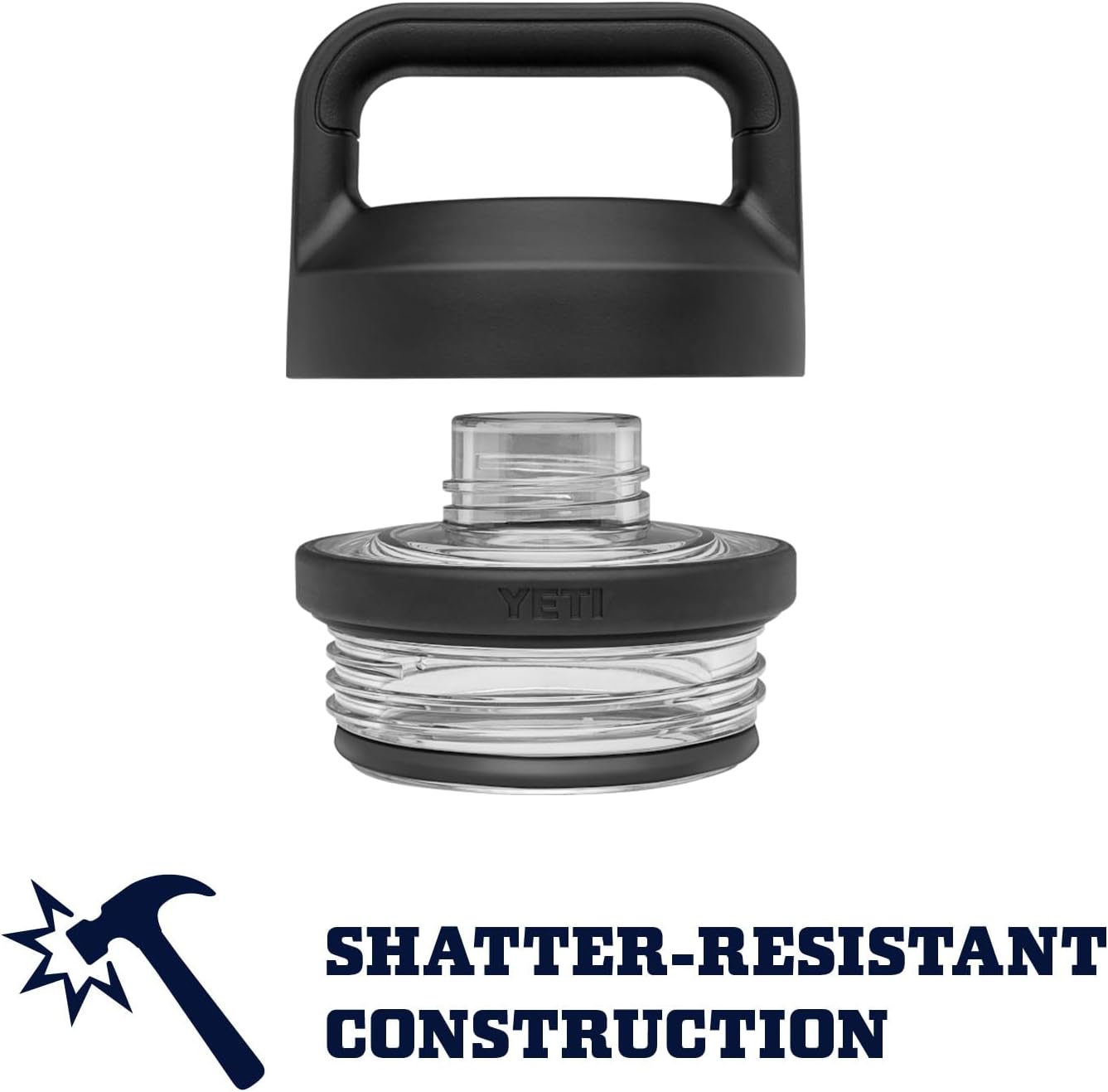 YETI Rambler 18 oz Bottle, Vacuum Insulated, Stainless Steel with Chug Cap, White