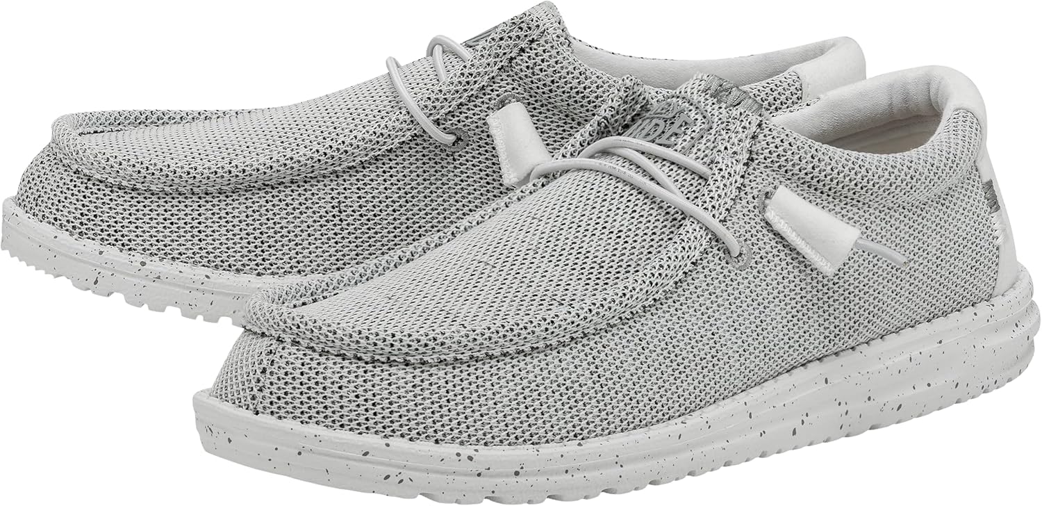 Hey Dude Men's Wally Sox Stone White 12