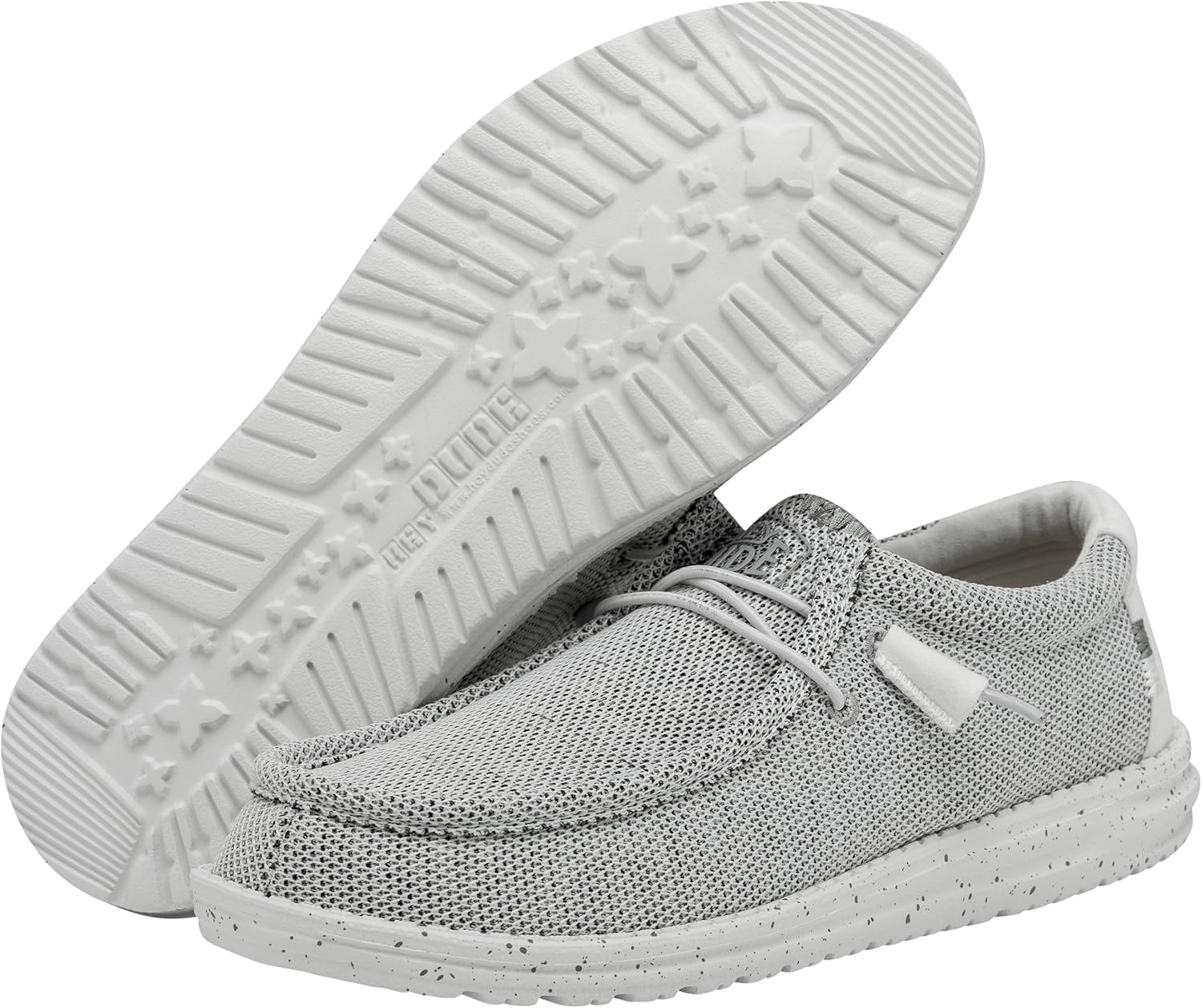 Hey Dude Men's Wally Sox Stone White 12