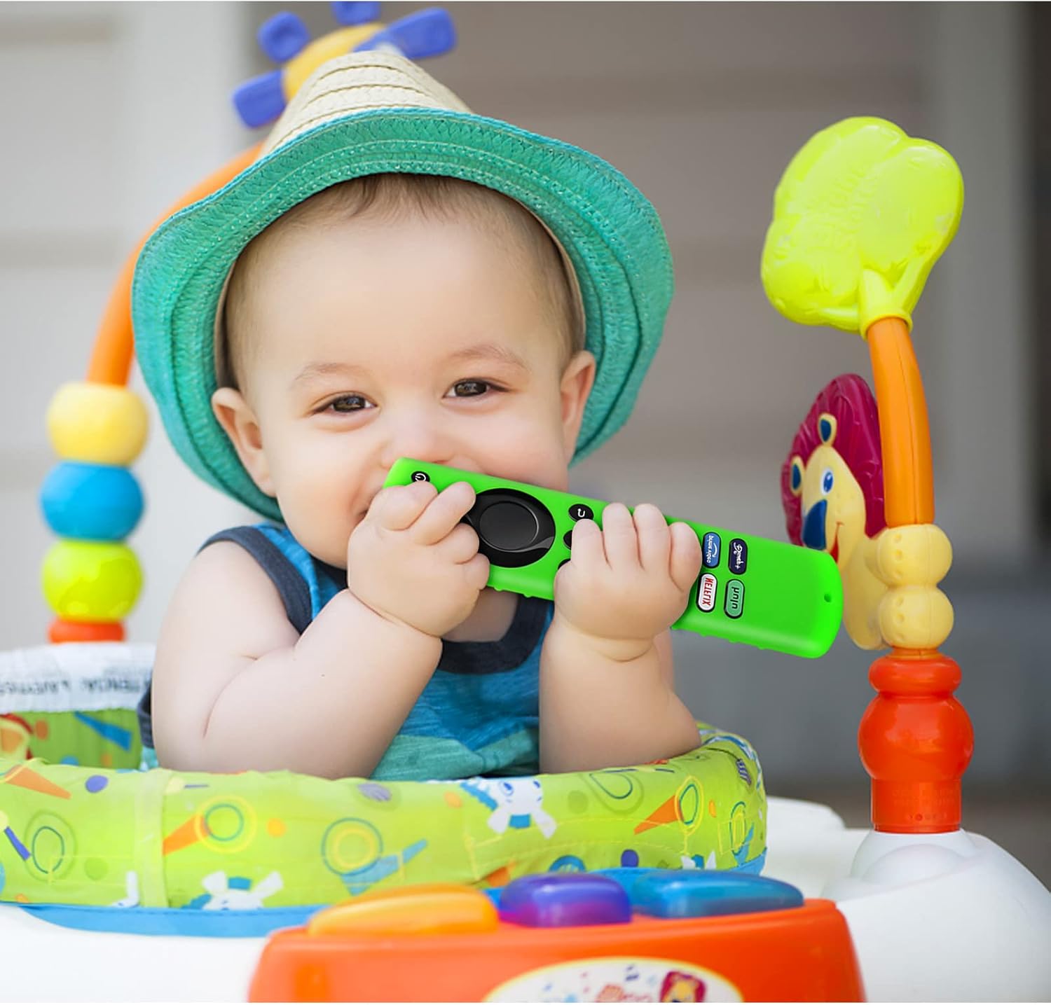 Fire TV Stick Cover for Fire Stick 4K / Alexa Voice Remote (3rd Gen), Glow in The Dark, Anti-Slip Silicone Protective Case with Lanyard Glow Green