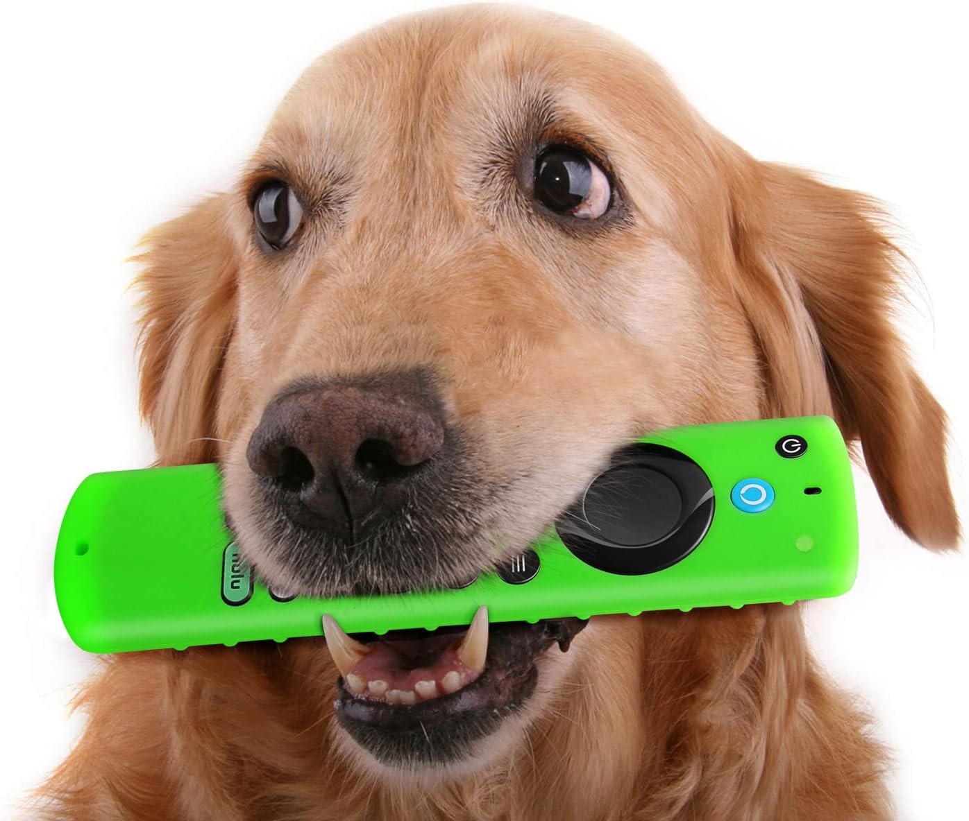 Fire TV Stick Cover for Fire Stick 4K / Alexa Voice Remote (3rd Gen), Glow in The Dark, Anti-Slip Silicone Protective Case with Lanyard Glow Green