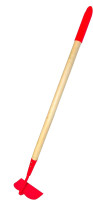 JustForKids Kids Garden Tool Set Toy, Rake, Spade, Hoe and Leaf Rake, reduced size , made of sturdy steel heads and real wood handle, 4-Piece, Multicolored, 5yr+ Multicolored whole piece