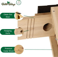 Wild Wings WWCH3 Cedar Blue Bird Box House