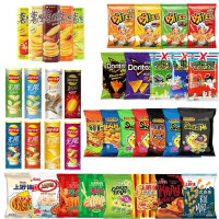 Exotic Asian Lay'sChips Crispy Asian Potato Chips from China Taiwan Mixed Variety Pack (8 Packs)