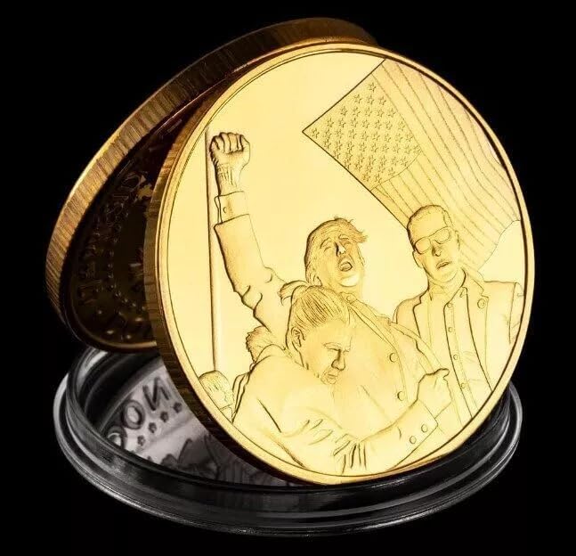 Donald Trump Fight Coin Collectable Challange Coin (Style 2)