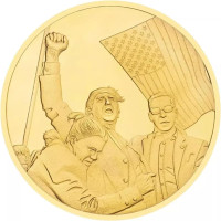 Donald Trump Fight Coin Collectable Challange Coin (Style 2)