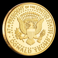 Donald Trump Fight Coin Collectable Challange Coin (Style 2)