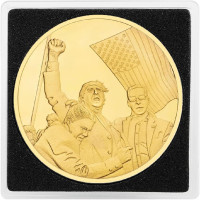 Donald Trump Fight Coin Collectable Challange Coin (Style 2)