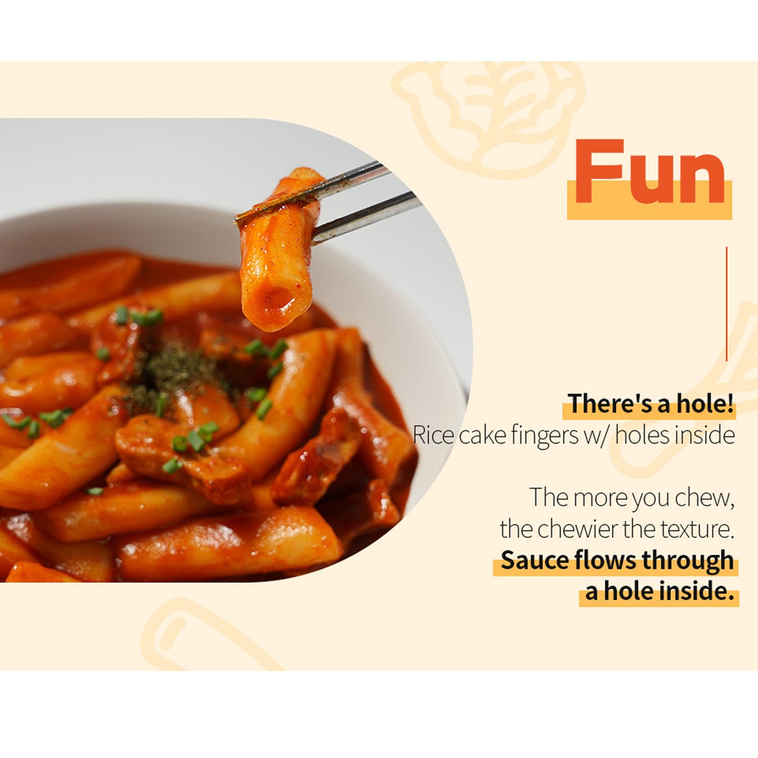 LENITH Pokpoong Instant Korean snack 2 Cups, Sweet and Spicy Sauce tteokbokki in Cup, Original Flavor, Rice cakes 6.2oz. 175g