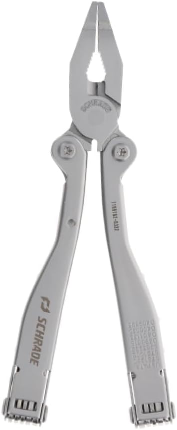 Schrade Delta Class Tough Tool with Stainless Steel 20 Piece Tough Multi-Tool with Can Opener, Pliers, Screwdrivers and Sheath for Outdoor Survival, Camping and EDC