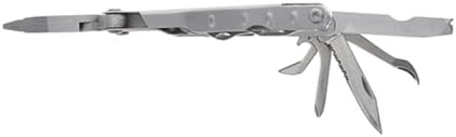 Schrade Delta Class Tough Tool with Stainless Steel 20 Piece Tough Multi-Tool with Can Opener, Pliers, Screwdrivers and Sheath for Outdoor Survival, Camping and EDC