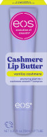 eos Cashmere Lip Butter, Vanilla Cashmere, Plumping Peptides For Smooth Lips, 0.35 fl oz