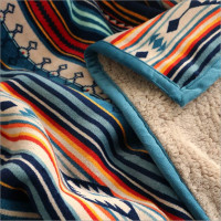 UKELER Boho Sherpa Throw 60'' x 50''- Bohemian Soft Plush Flannel Throw Blankets for Bed/Couch/Sofa/Office/Camping 50''x60'' A-bohemian