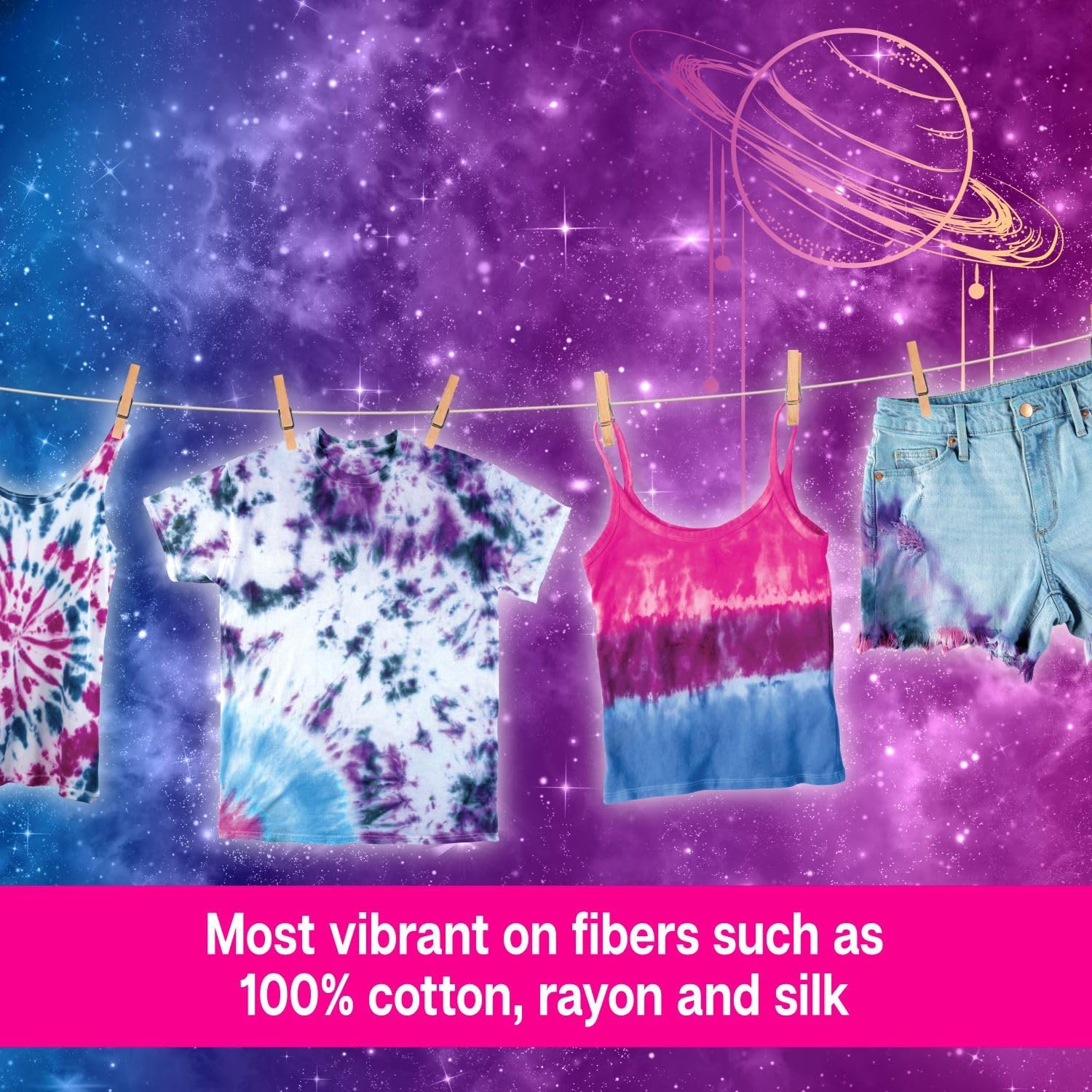 Tulip One-Step Tie-Dye Kit One-Step 8 Color Kit Tie Dye, Celestial