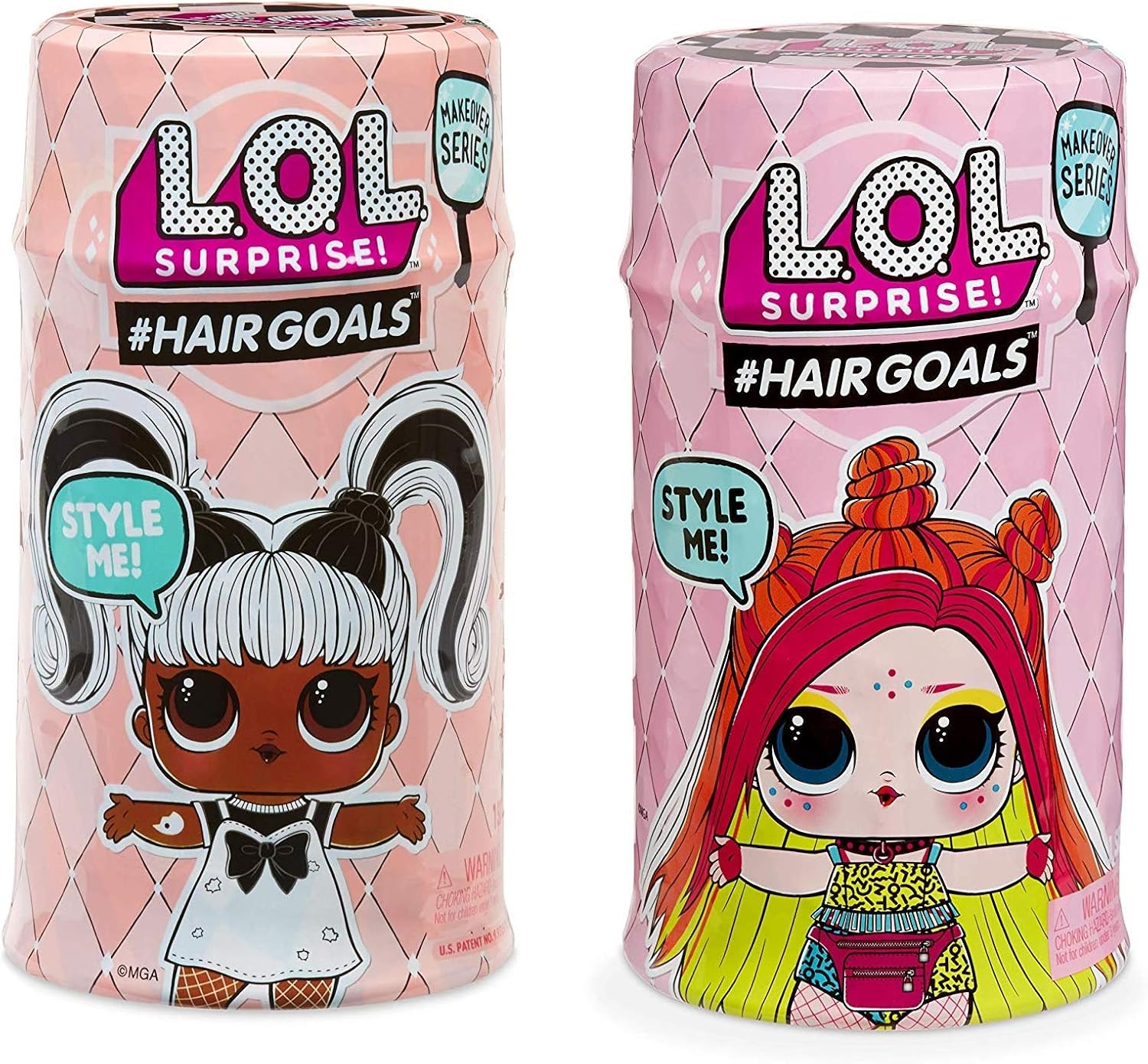L.O.L. Surprise!! #Hairgoals Makeover Series 1 and Series 2 with 15 Surprises- 2 Pack