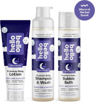 Hello Bello Nighttime Shampoo and Body Wash, Gentle Hypoallergenic Formula for Babies and Kids, Vegan and Cruelty-Free, Sweet Sleep Scented, 10 fl oz