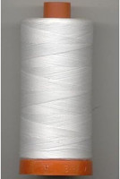 AURIFIL USA Aurifil 50wt Cotton 1,422yd-White, 1422 yd, White