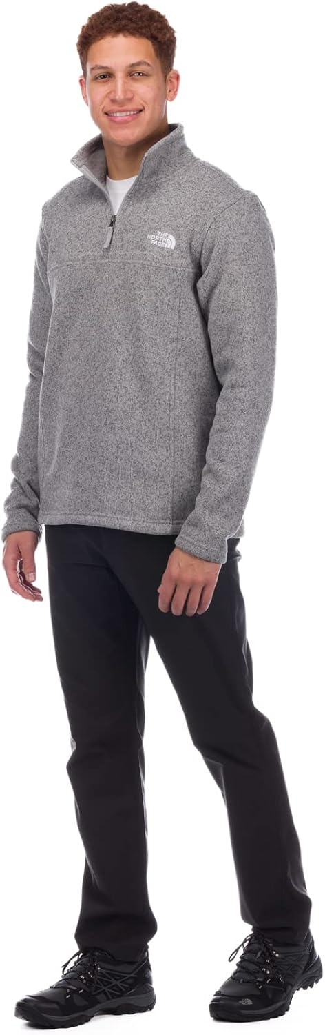 THE NORTH FACE Men's Tsillan ¼ Zip Sweatshirt Medium Meld Grey Heather