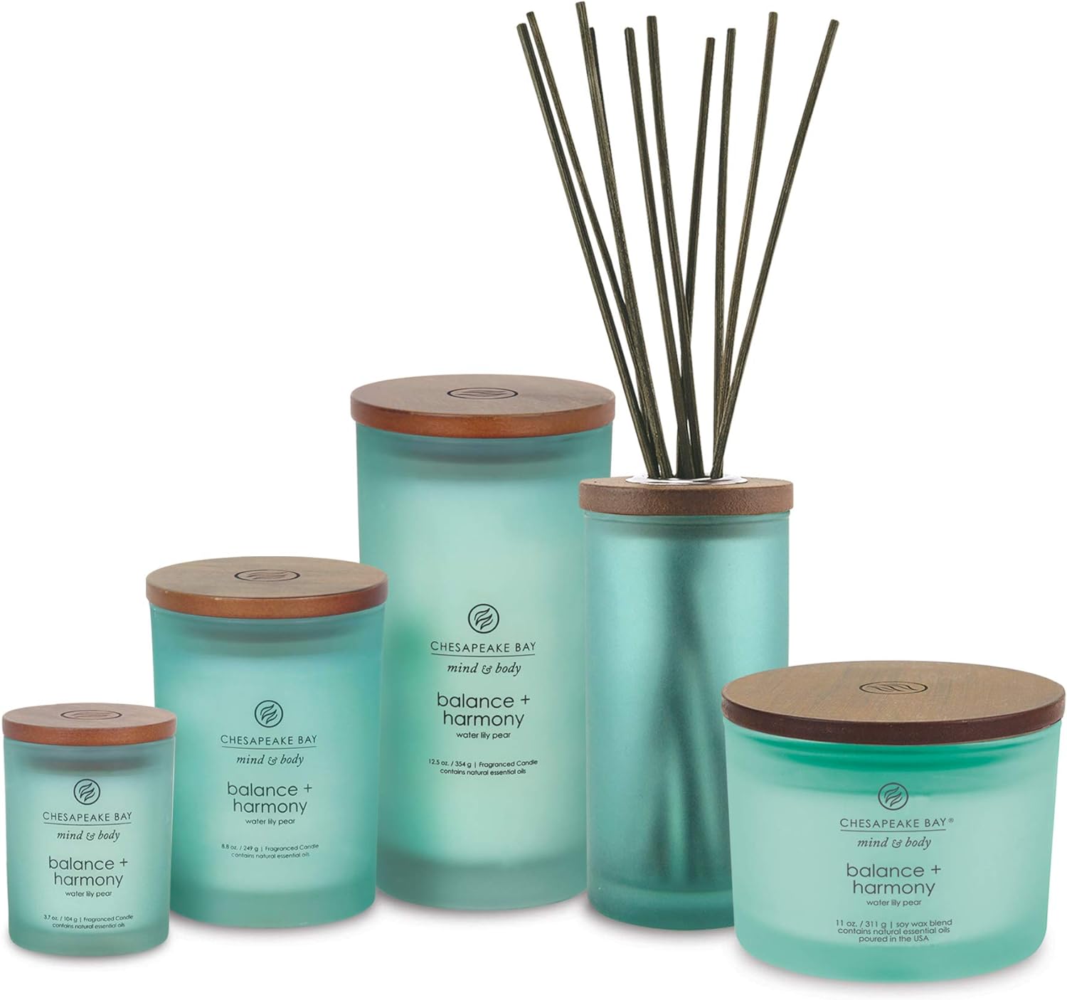 Chesapeake Bay Candle Scented Candle Balance + Harmony (Water Lily Pear) Coffee Table Home Décor Balance + Harmony 3-Wick