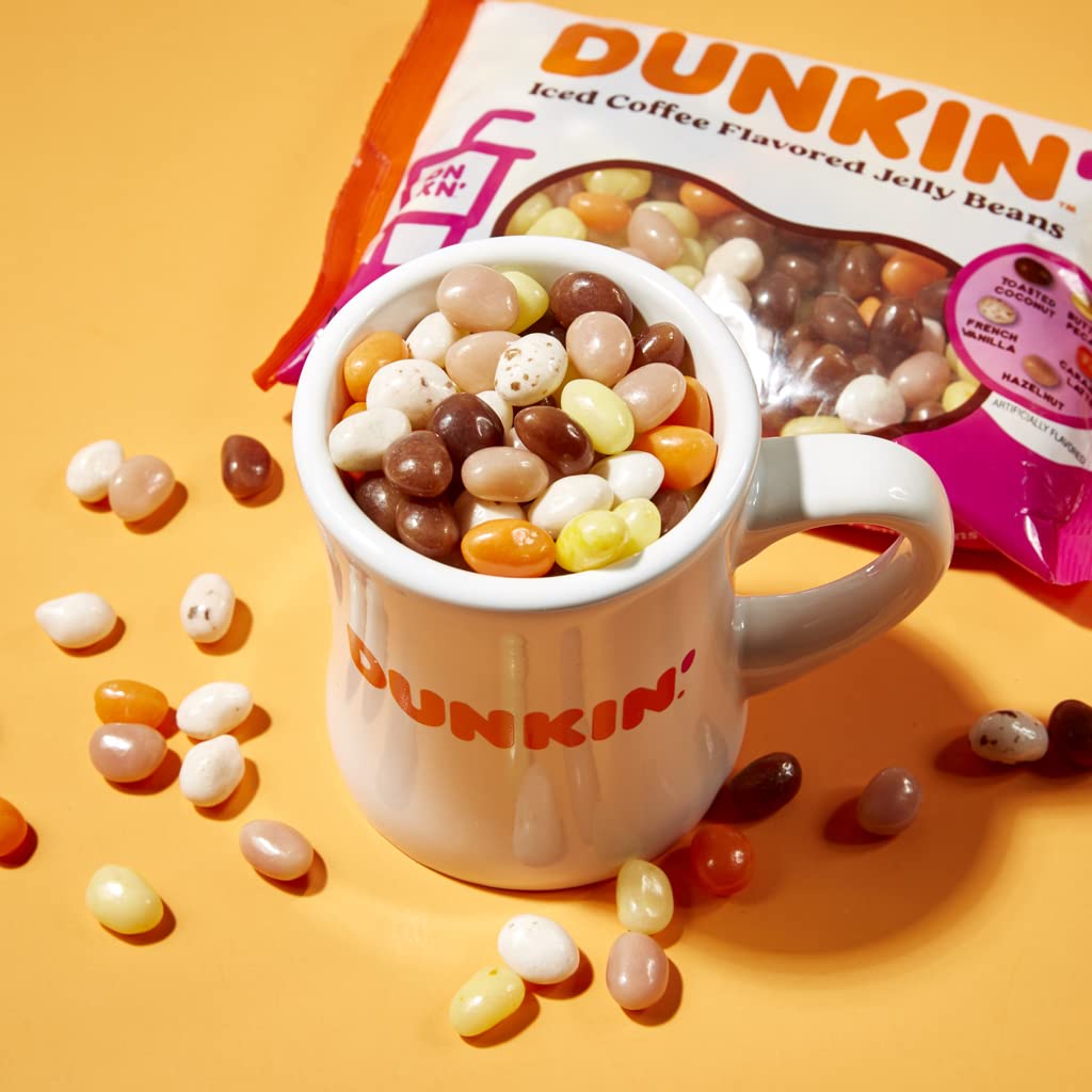 Dunkin' Iced Coffee Flavored Jelly Beans Candy, 2 Pack, Snacks & Sweets By Frankford Candy