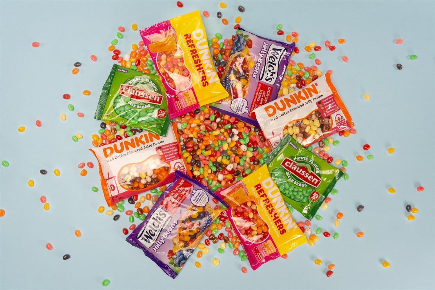 Dunkin' Iced Coffee Flavored Jelly Beans Candy, 2 Pack, Snacks & Sweets By Frankford Candy