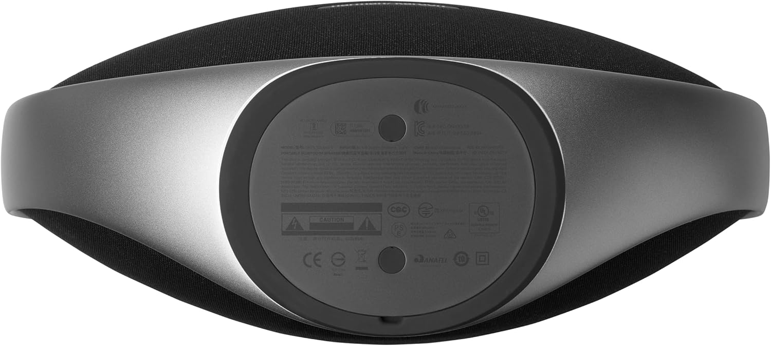 Harman Kardon Onyx Studio 9 - Portable Stereo Bluetooth Home Speaker with Built-in Battery and USB Charging, self-Tuning, and Multi-Speaker Connection by Auracast - Black