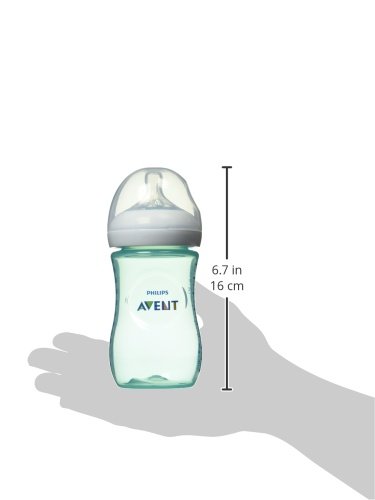 Philips AVENT Natural Bottle, Teal, 9 Ounce, 4 Count Pack of 4 Teal