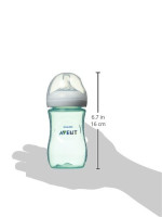 Philips AVENT Natural Bottle, Teal, 9 Ounce, 4 Count Pack of 4 Teal
