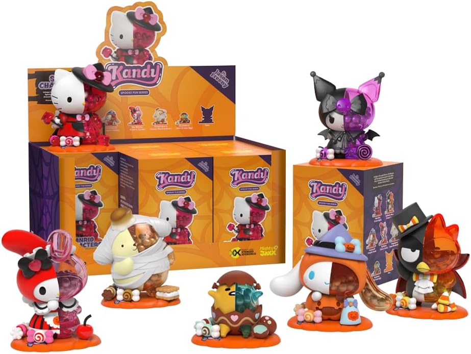 Kandy x Sanrio Spooky Fun Autumn Halloween Edition | Blind Box Collectible Figurines | One Pack - Includes One Random Figure