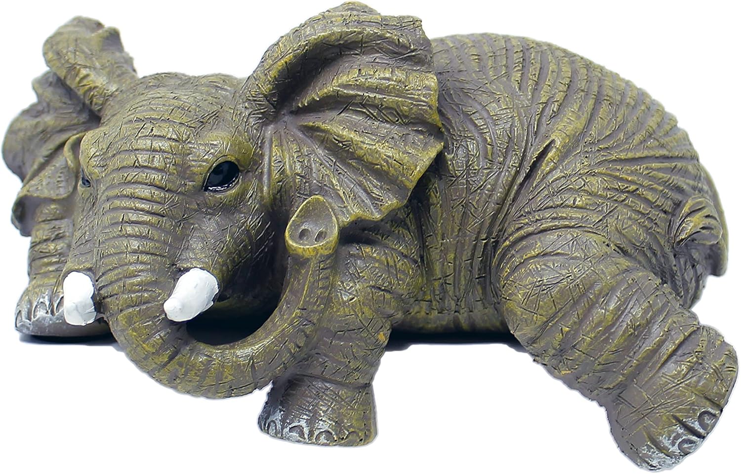 Nature's Mark Elephant Shelf Sitter Resin Statue Figurine Home Decorative Accent Décor - 2.5