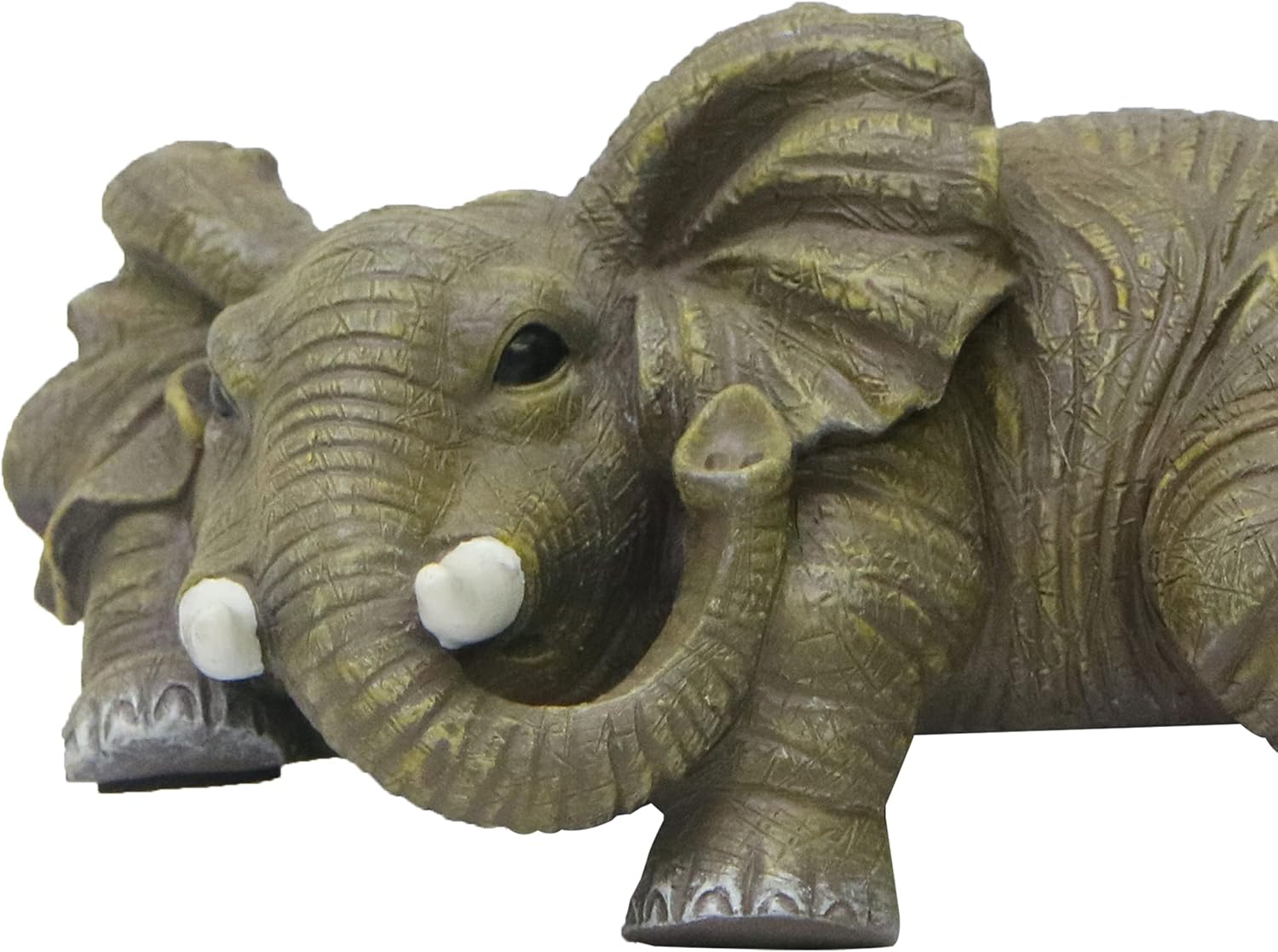 Nature's Mark Elephant Shelf Sitter Resin Statue Figurine Home Decorative Accent Décor - 2.5