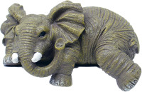 Nature's Mark Elephant Shelf Sitter Resin Statue Figurine Home Decorative Accent Décor - 2.5