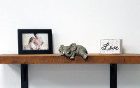 Nature's Mark Elephant Shelf Sitter Resin Statue Figurine Home Decorative Accent Décor - 2.5