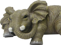 Nature's Mark Elephant Shelf Sitter Resin Statue Figurine Home Decorative Accent Décor - 2.5