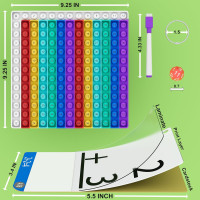 Math Games for Kids - Flash Cards for Kids - Pop it Practice with Addition, Subtraction, Multiplication & Division - Ideal for Math Learning and Skill Building. Math Flash Cards