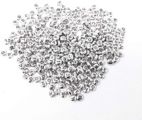 Honbay 156pcs 6mm Round Alloy Metal Golden Alphabet Letter Spacer Beads Loose Beads A-Z 6 Sets