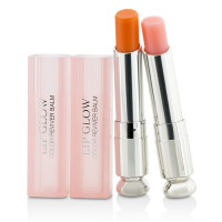 Christian Dior Addict Duo Lip Glow Set (No. 001 Pink + No. 004 Coral) 2 X 0.12 Ounce