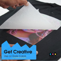 PPD Iron on Transfer Paper for Dark Fabric Compatible with Inkjet Printer, 8.5 x 11 Printable T Shirt Heat Transfer Papers, Custom Print Photo, Durable, Flexible & Machine Washable (10 Sheets) 10 Sheets (8.5 x 11)