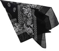Motique Accessories Extra Large Paisley Bandana 27x27 Inch - Set of 4 2 Olive 2 Black