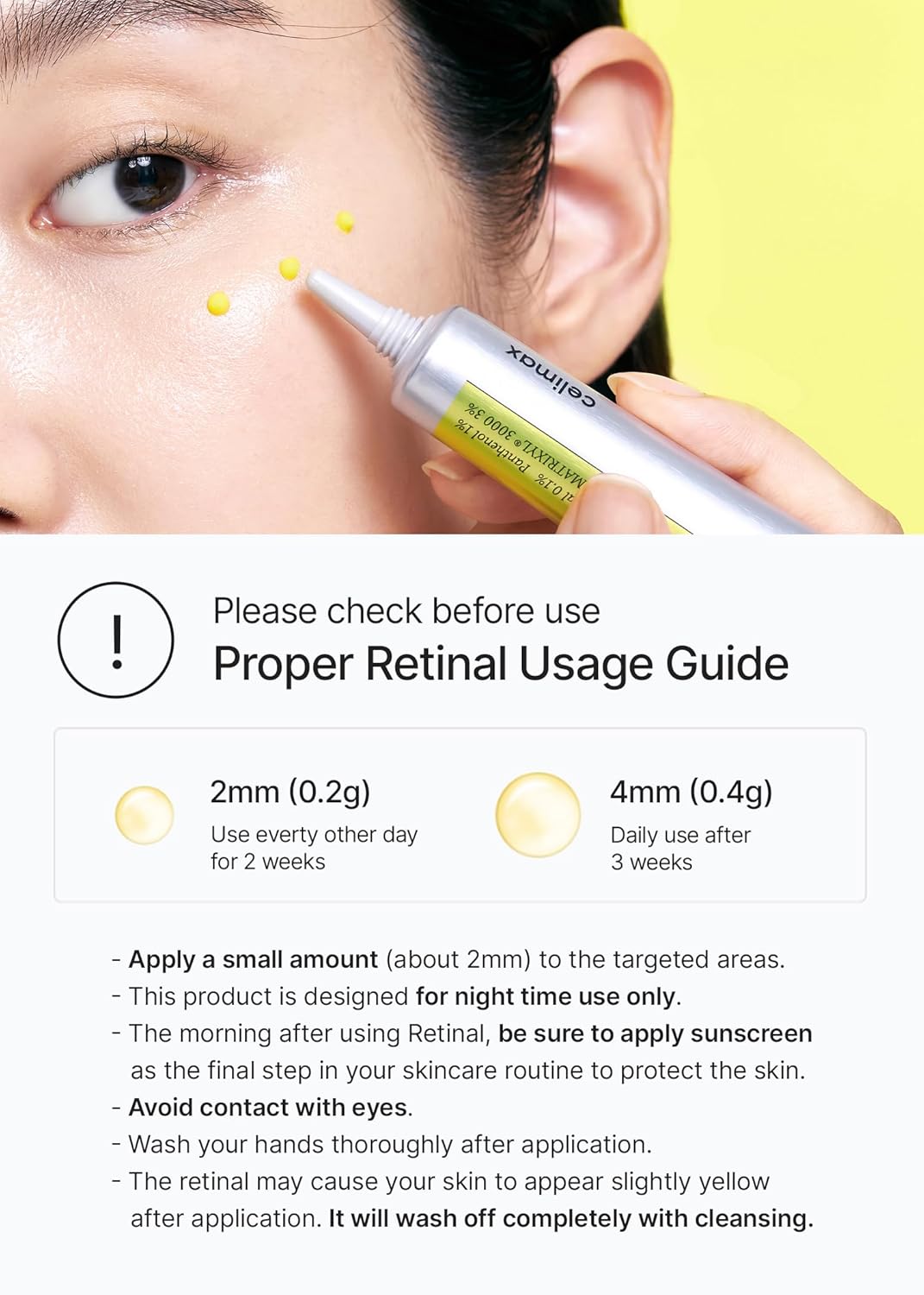 celimax The Vita A Retinal Shot Tightening Booster | with Retinal 0.1%, Matryxyl 3%, Pore Minimizer, Wrinkles & Fine Lines, Firmer Skin, 15ml 0.5 Ounce (Pack of 1)