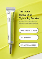 celimax The Vita A Retinal Shot Tightening Booster | with Retinal 0.1%, Matryxyl 3%, Pore Minimizer, Wrinkles & Fine Lines, Firmer Skin, 15ml 0.5 Ounce (Pack of 1)