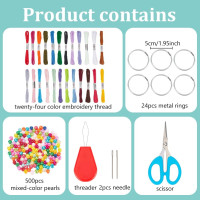 INFUNLY 24PCS DIY Small Dream Catcher Kits for Beginners Colorful Handmade Dreamcatcher Kit for Starters DIY Mini Ornament Making Kit for Bedroom Car Mirror Keychain bag Bohemian Decoration Craft Gift