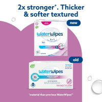 WaterWipes Sensitive+ Body & Intimate Wipes, 3-In-1 Cleans, Cares, Protects, 99.9% Water, Unscented & Hypoallergenic Hygiene Wet Wipes, Adult Care, 90 Wipes (3 Packs)