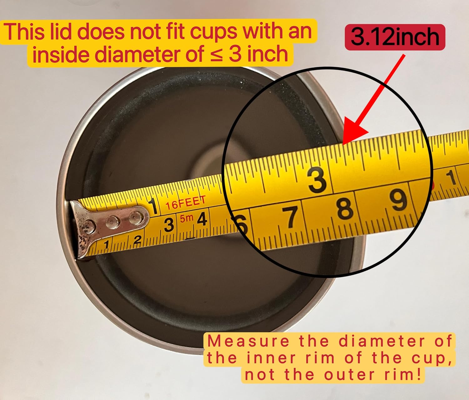 2 Replacement Lids for 20oz Stainless Steel Tumbler Lids-Replaces Only Covers With a Top Diameter of 3.4 inches（Bottom Diameter of 3.23 inches） 20OZ Seal (2 Transparent)