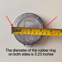 2 Replacement Lids for 20oz Stainless Steel Tumbler Lids-Replaces Only Covers With a Top Diameter of 3.4 inches(Bottom Diameter of 3.23 inches) 20OZ Seal (2 Transparent)