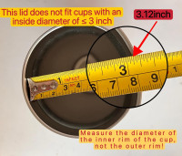 2 Replacement Lids for 20oz Stainless Steel Tumbler Lids-Replaces Only Covers With a Top Diameter of 3.4 inches(Bottom Diameter of 3.23 inches) 20OZ Seal (2 Transparent)