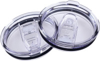 2 Replacement Lids for 20oz Stainless Steel Tumbler Lids-Replaces Only Covers With a Top Diameter of 3.4 inches(Bottom Diameter of 3.23 inches) 20OZ Seal (2 Transparent)