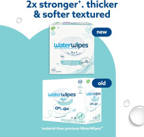 WaterWipes Sensitive+ On The Go Wipes, 3-In-1 Cleans, Cares, Protects, 99.9% Water, Unscented & Hypoallergenic Wet Wipes, 224 Count (8 Packs) 28 Count (Pack of 8)