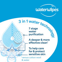 WaterWipes Sensitive+ On The Go Wipes, 3-In-1 Cleans, Cares, Protects, 99.9% Water, Unscented & Hypoallergenic Wet Wipes, 224 Count (8 Packs) 28 Count (Pack of 8)