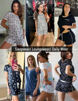 Ekouaer Pajama Set for Women 2 Piece Lounge Set Short Sleeve Tops and Shorts Soft Sleepwear, Chest Pocket Medium Grey Stars